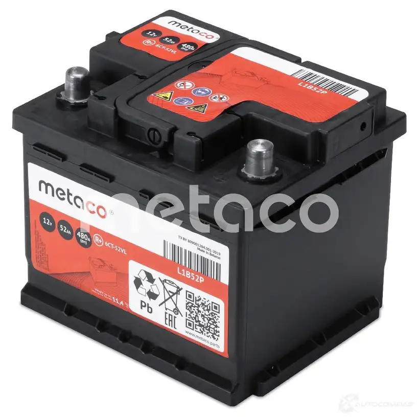 Аккумулятор METACO 1439843737 L1B52P U13P Z изображение 0