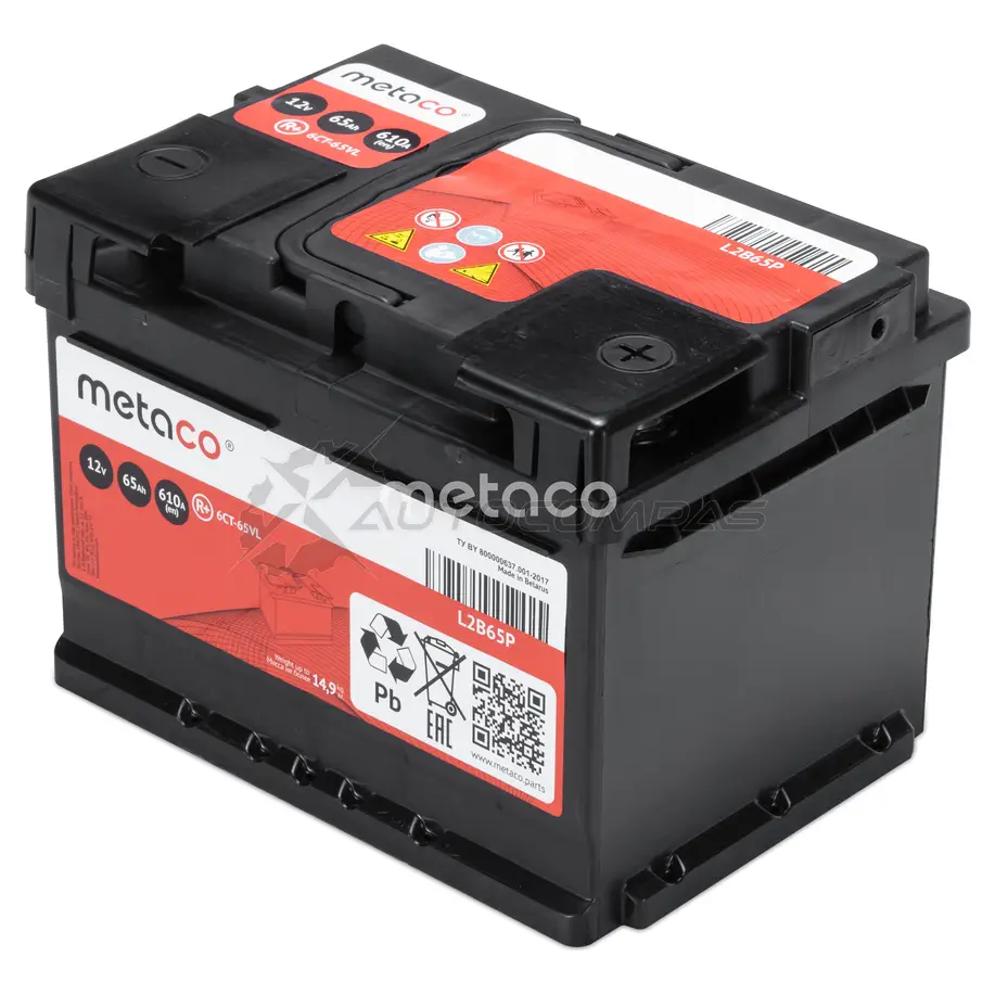 Аккумулятор METACO X WJ1D L2B65P 1439843744 изображение 1