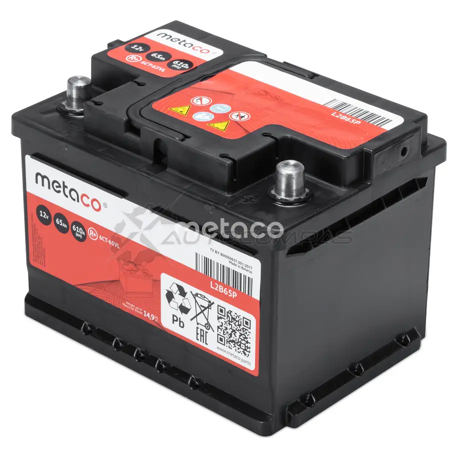 Аккумулятор METACO X WJ1D L2B65P 1439843744 изображение 2