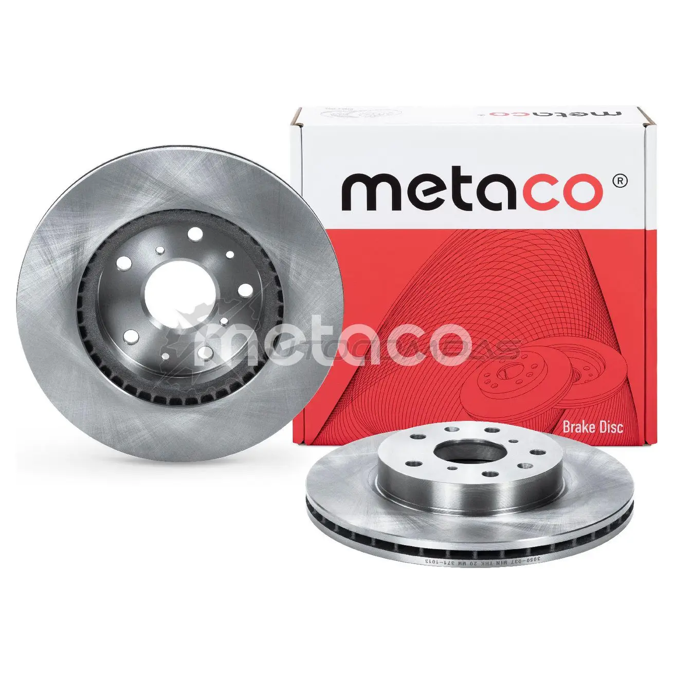 Тормозной диск передний вентилируемый METACO 3050-037 1439844884 R NE9C изображение 2