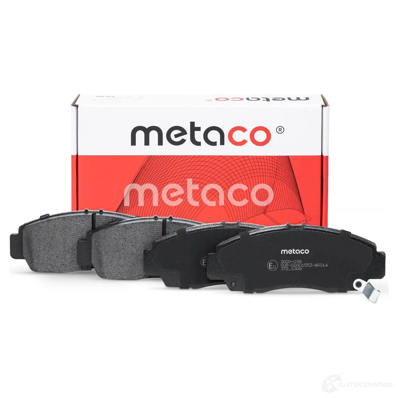 Тормозные колодки передние комплект METACO 3000-038 1439845466 Q68M2 D изображение 0