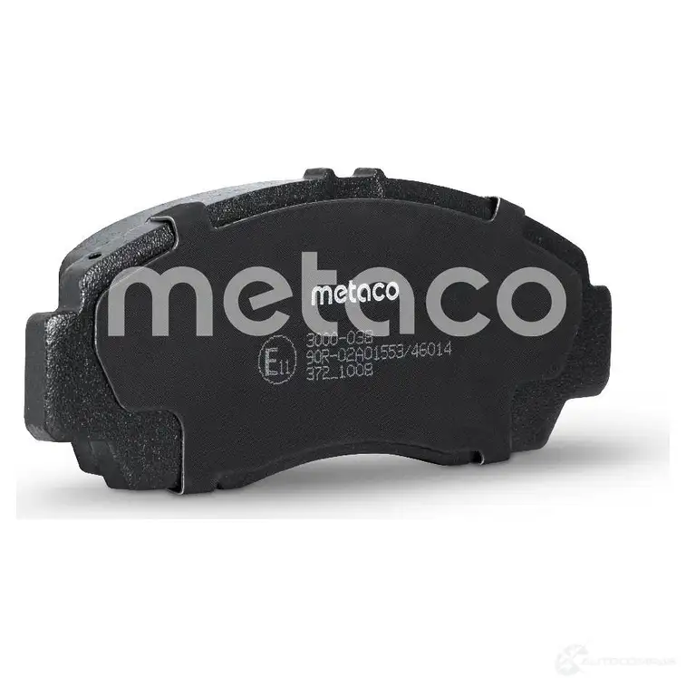Тормозные колодки передние комплект METACO 3000-038 1439845466 Q68M2 D изображение 1