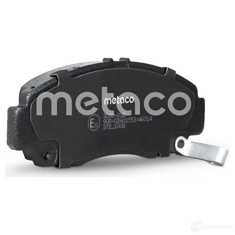 Тормозные колодки передние комплект METACO 3000-038 1439845466 Q68M2 D изображение 2