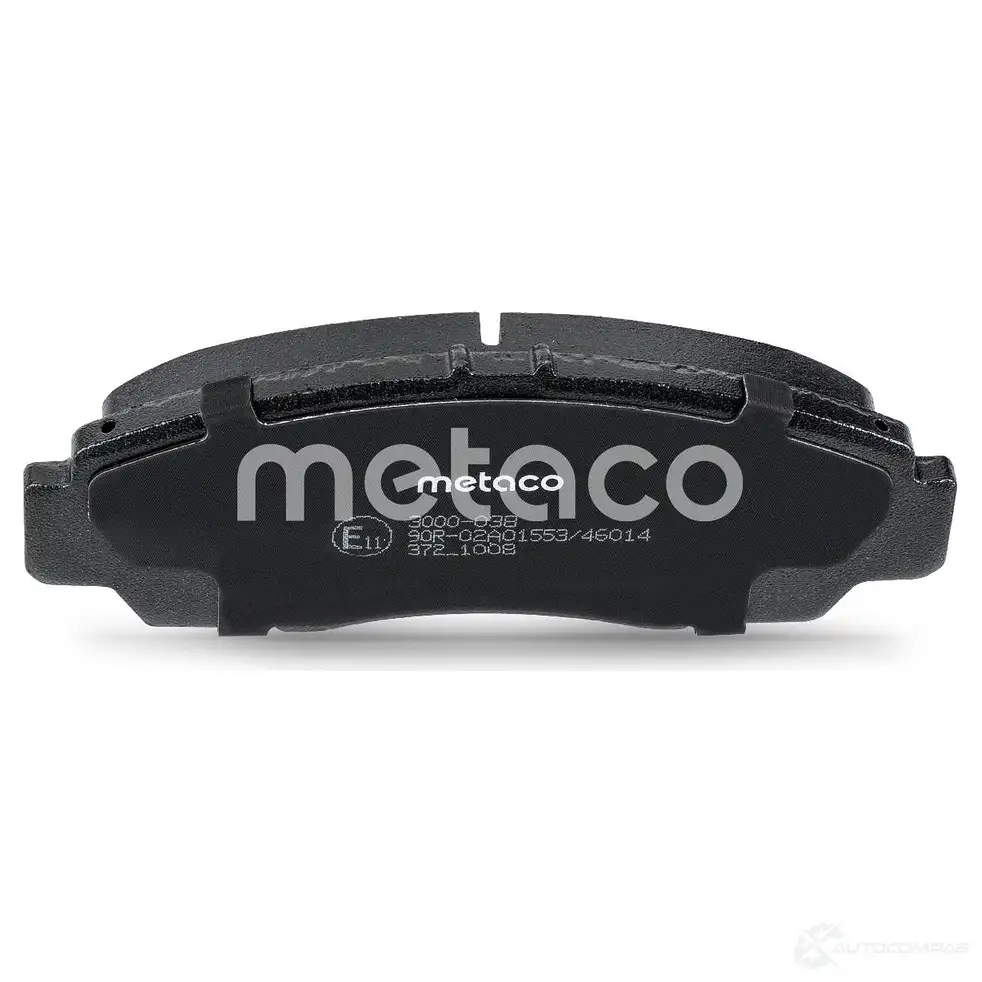 Тормозные колодки передние комплект METACO 3000-038 1439845466 Q68M2 D изображение 4