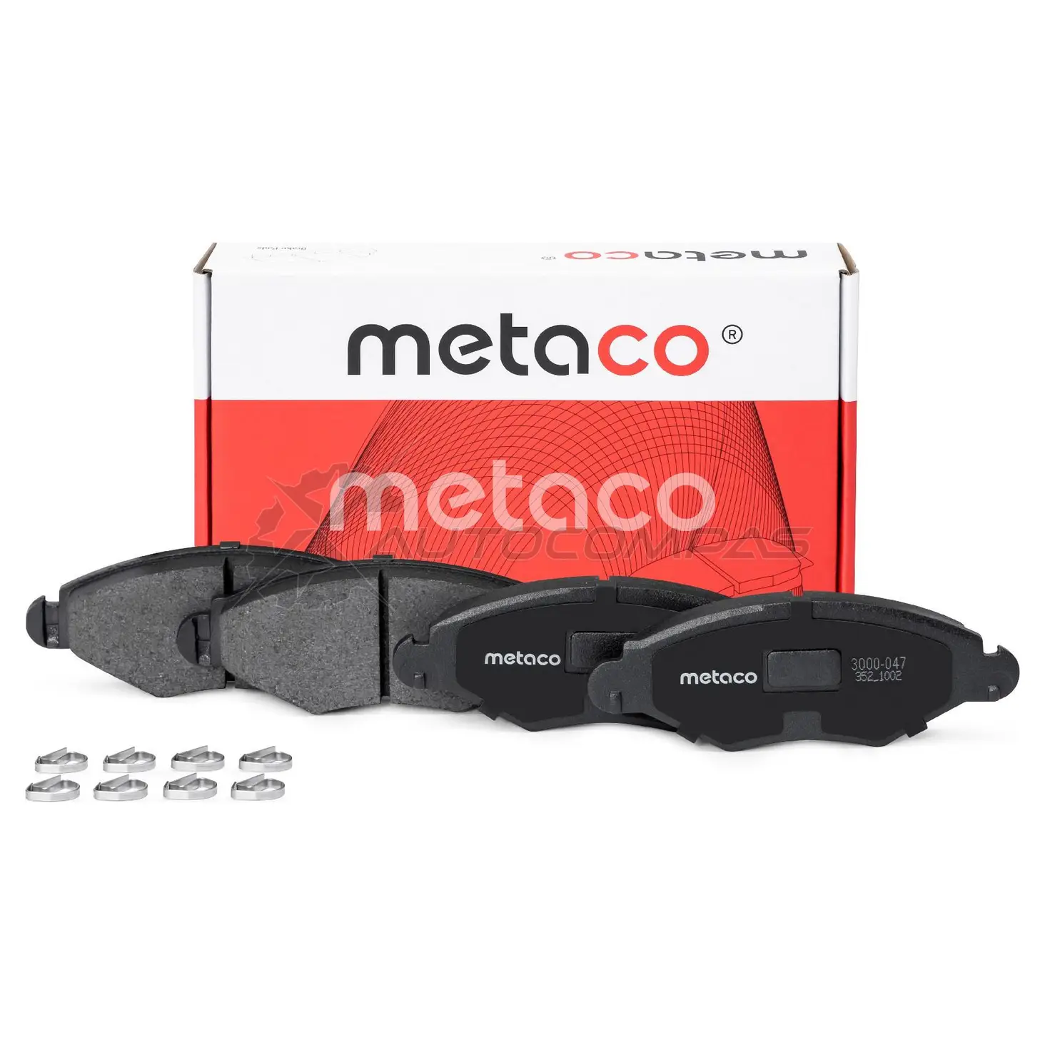 Колодки тормозные передние Комплект METACO 3000-047 PJ4MV F 1439845474 - Изображение 1