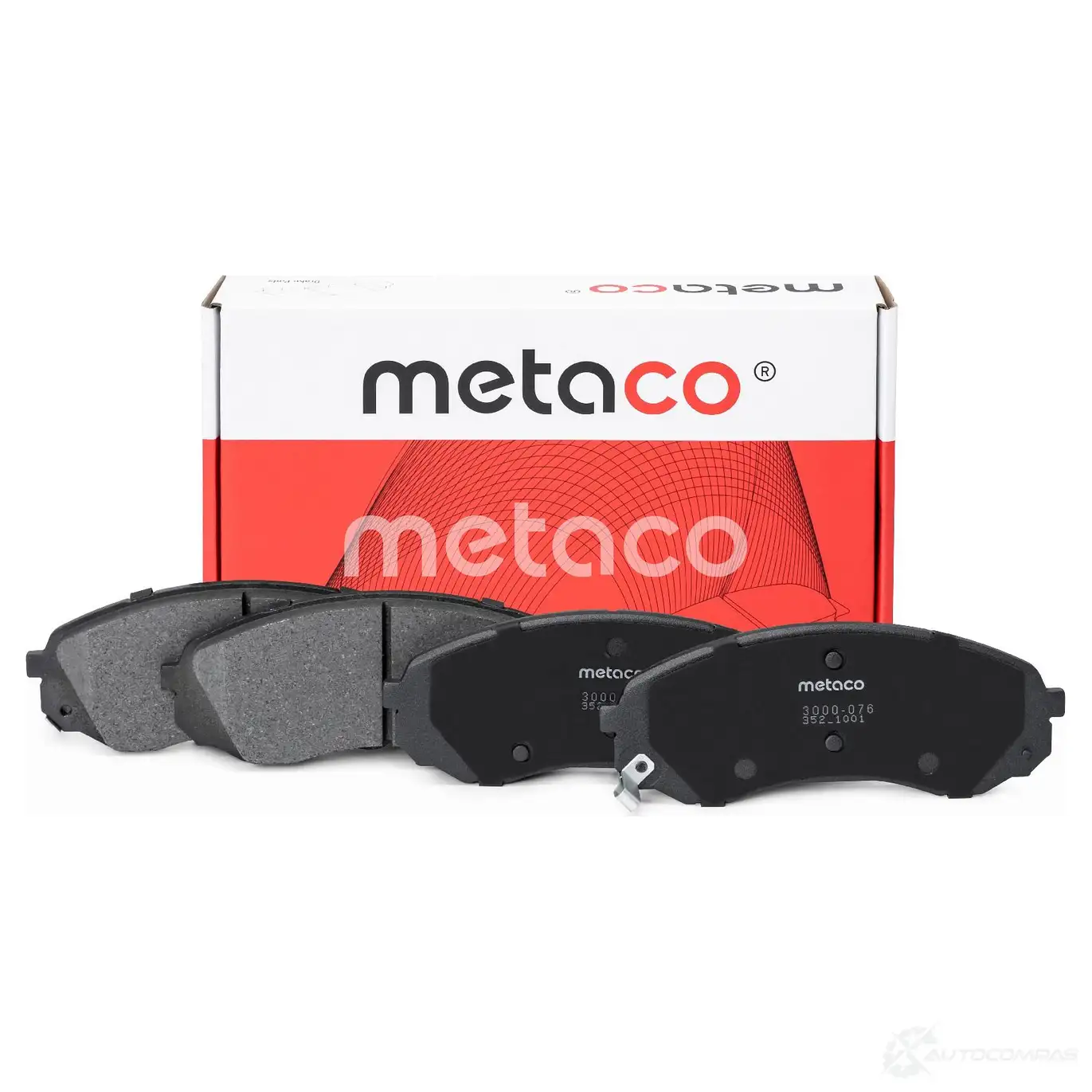 Тормозные колодки передние комплект METACO 1439845510 2N75 M 3000-076 - Изображение 1