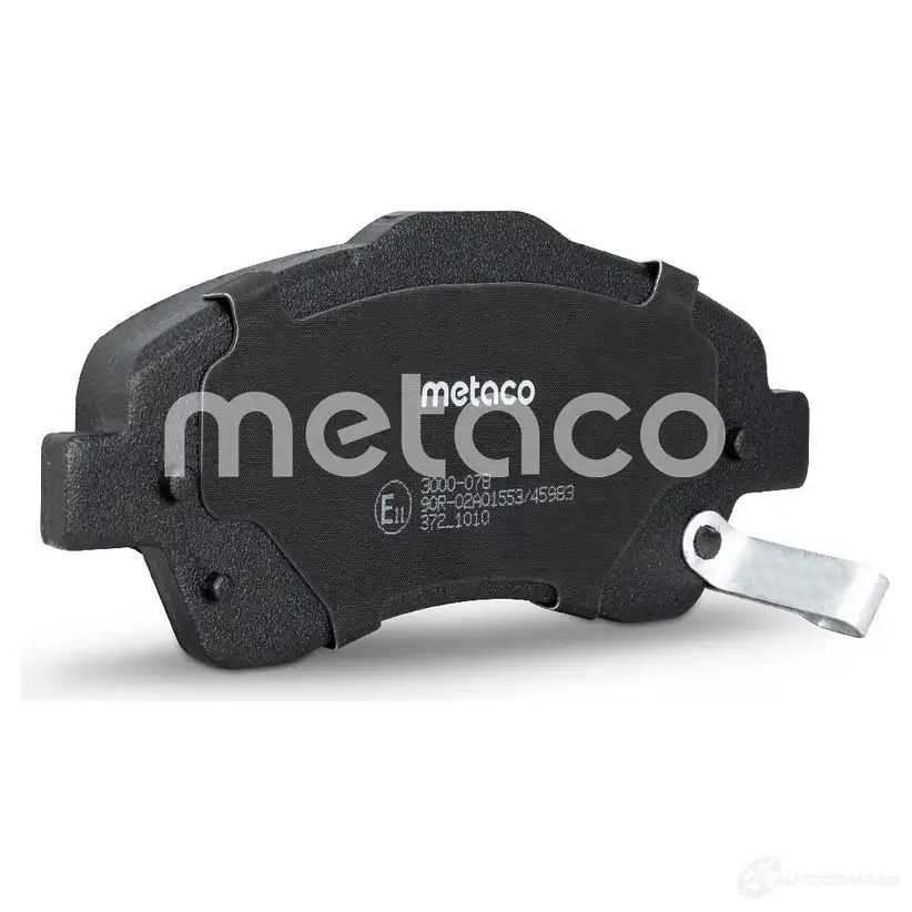 Тормозные колодки передние комплект METACO 1439845512 3000-078 O3HI Z изображение 1