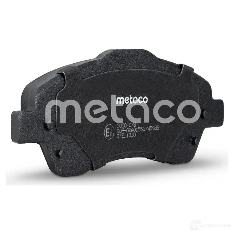Тормозные колодки передние комплект METACO 1439845512 3000-078 O3HI Z изображение 2
