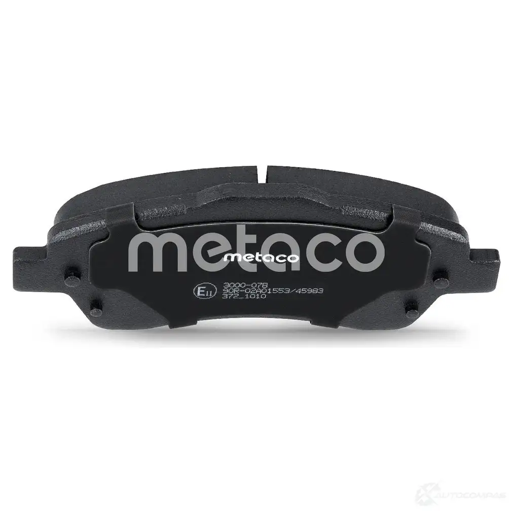 Тормозные колодки передние комплект METACO 1439845512 3000-078 O3HI Z изображение 4