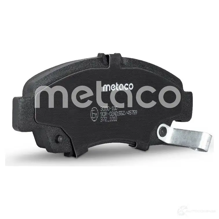 Тормозные колодки передние комплект METACO 3000-100 X E4GRYM 1439845543 изображение 1