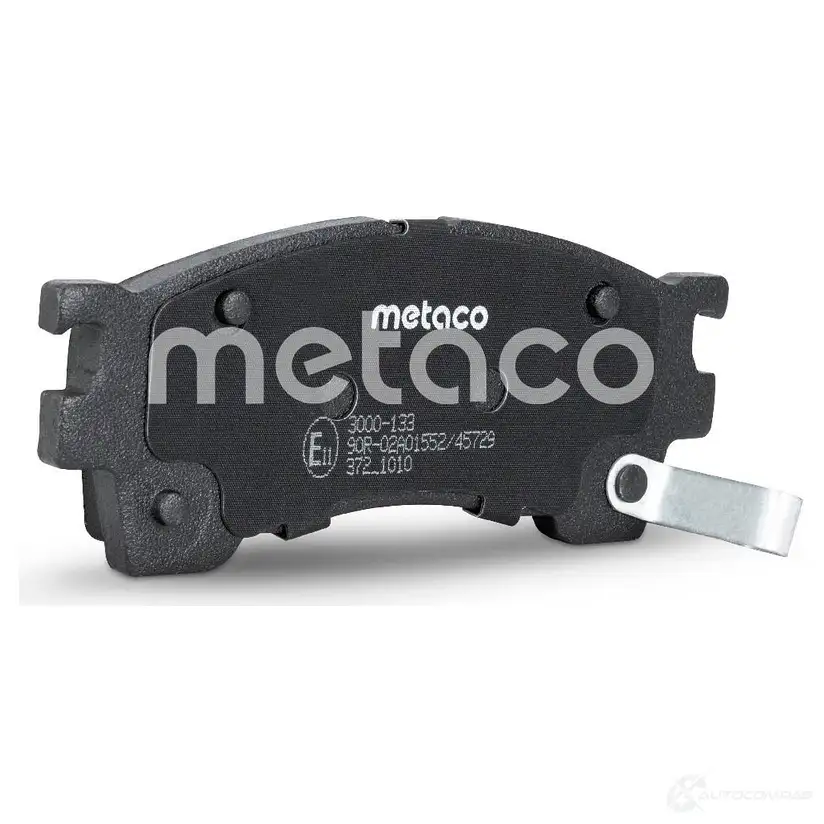 Тормозные колодки передние комплект METACO 1439845580 ZN VA27O 3000-133 изображение 2