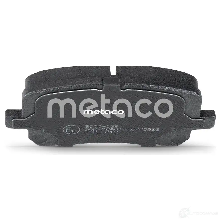 Тормозные колодки передние комплект METACO 3000-136 1439845582 2H 0PB изображение 3