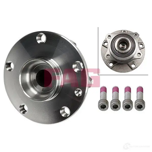 Подшипник ступицы колеса, комплект FAG 1693715 NA51MR Q 4014870076832 713690910 изображение 1