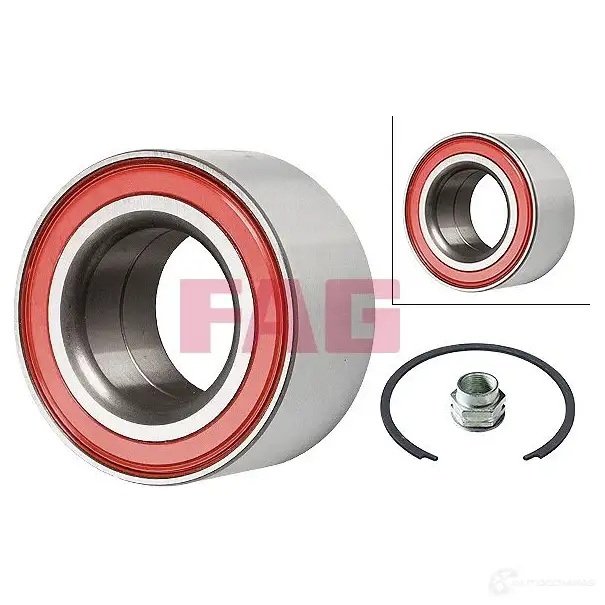 Подшипник ступицы колеса, комплект FAG 4QD PW7S 1693653 4014870007331 713690080 - Изображение 1