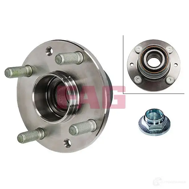 Подшипник ступицы колеса, комплект FAG 713615510 1692665 4014870002114 DKW JU изображение 1