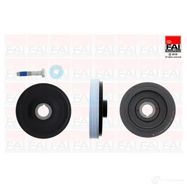 Комплект ременного шкива коленвала FAI AUTOPARTS fvd1038k 2A 1WB 5027049506961 1424271681