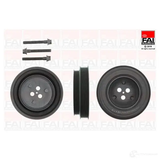 Комплект ременного шкива коленвала FAI AUTOPARTS C 7EWD 1424271667 5027049506664 fvd1009k изображение 0