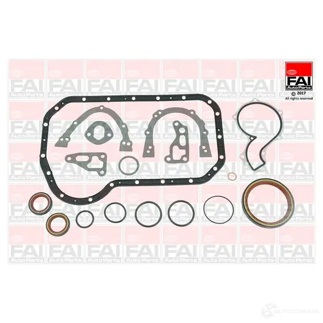 Комплект прокладок корпуса коленчатого вала FAI AUTOPARTS 2166017 U 9DXJ cs534 5027049169210 изображение 0