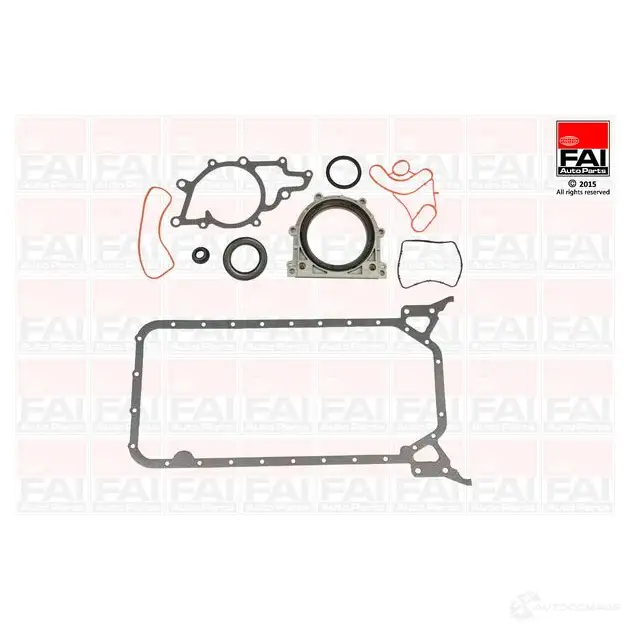 Комплект прокладок корпуса коленчатого вала FAI AUTOPARTS W4598 TJ 2166043 5027049214804 cs864 изображение 0