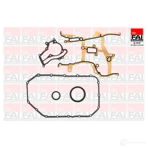Комплект прокладок корпуса коленчатого вала FAI AUTOPARTS HWN O27L 2165870 cs1632 5027049437630 изображение 0