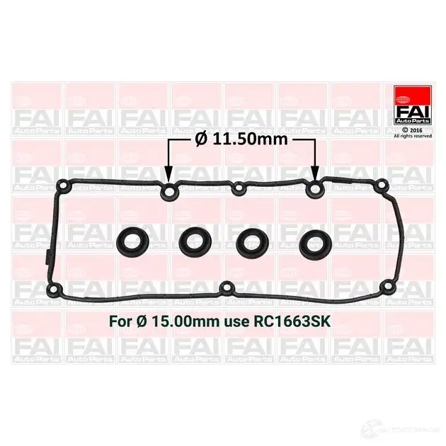 Прокладка клапанной крышки FAI AUTOPARTS 5027049350908 H6 VOX5O rc1662sk 2171757