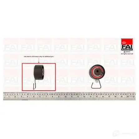 Натяжной ролик ГРМ FAI AUTOPARTS 5027049198661 99E ZIZX 2177786 t9351 изображение 0