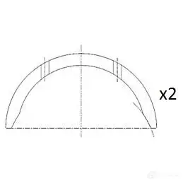 Полукольцо коленвала FAI AUTOPARTS 5027049553064 bt3007std GKJT R7G 1424239178 изображение 0