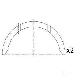 Полукольцо коленвала FAI AUTOPARTS 1424239172 D 023R bt3001std 5027049553026