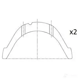 Полукольцо коленвала FAI AUTOPARTS 5027049552968 VB2T 6V bt3013std 1424239184