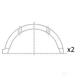 Полукольцо коленвала FAI AUTOPARTS Y 8ZML 1424239171 5027049553040 bt3000std изображение 0