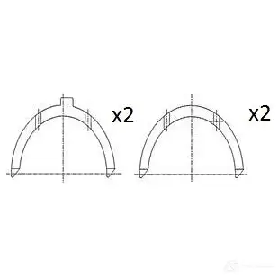 Полукольцо коленвала FAI AUTOPARTS 5027049553187 W728 UF3 1424239174 bt3003std
