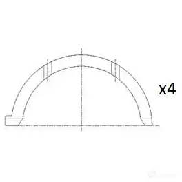 Полукольцо коленвала FAI AUTOPARTS 1424239176 5027049553125 bt3005std RSPJ C