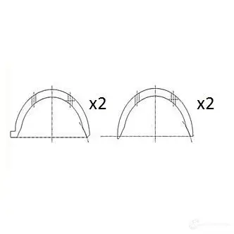 Полукольцо коленвала FAI AUTOPARTS bt3012std 5027049553163 OK4 U2 1424239183