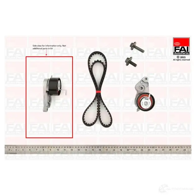 Комплект ремня ГРМ FAI AUTOPARTS tbk539 W59 03KW 5027049371378 2178378 изображение 0