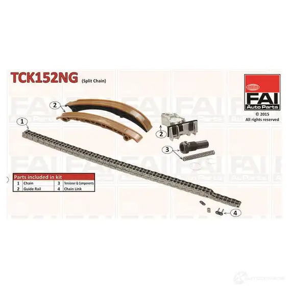 Комплект цепи ГРМ FAI AUTOPARTS 2178509 S8 ABP 5027049309753 tck152ng