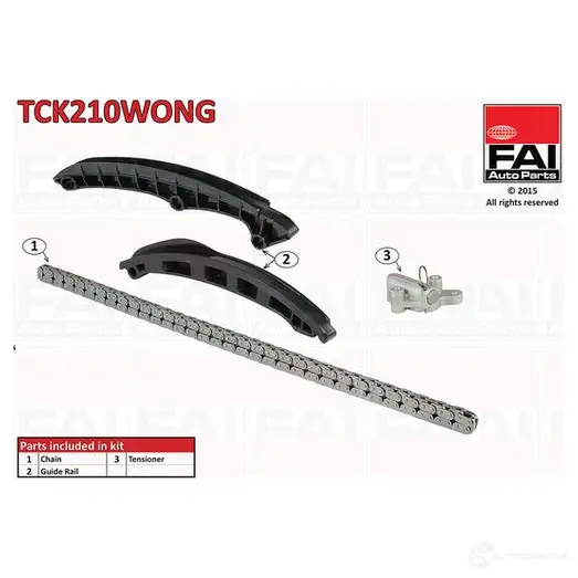 Комплект цепи ГРМ FAI AUTOPARTS 8VCD ZL2 5027049379879 2178594 tck210wong