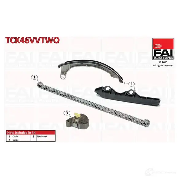 Комплект цепи ГРМ FAI AUTOPARTS 5027049308923 4NA ZJ 2178763 tck46vvtwo изображение 0