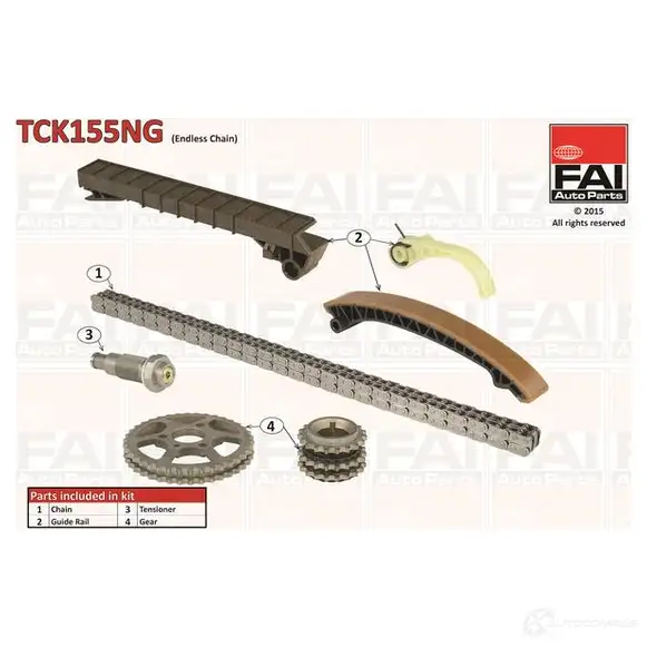 Комплект цепи ГРМ FAI AUTOPARTS 1H DU63 tck155ng 5027049309784 2178512
