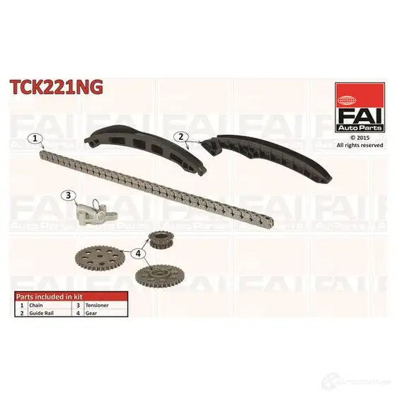Комплект цепи ГРМ FAI AUTOPARTS 2178621 RMDBN Z tck221ng 5027049396135 изображение 0