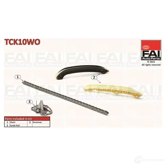Комплект цепи ГРМ FAI AUTOPARTS 5027049309470 tck10wo 2178449 KK 8GF