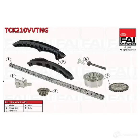 Комплект цепи ГРМ FAI AUTOPARTS 5027049379862 S EY404 tck210vvtng 2178593