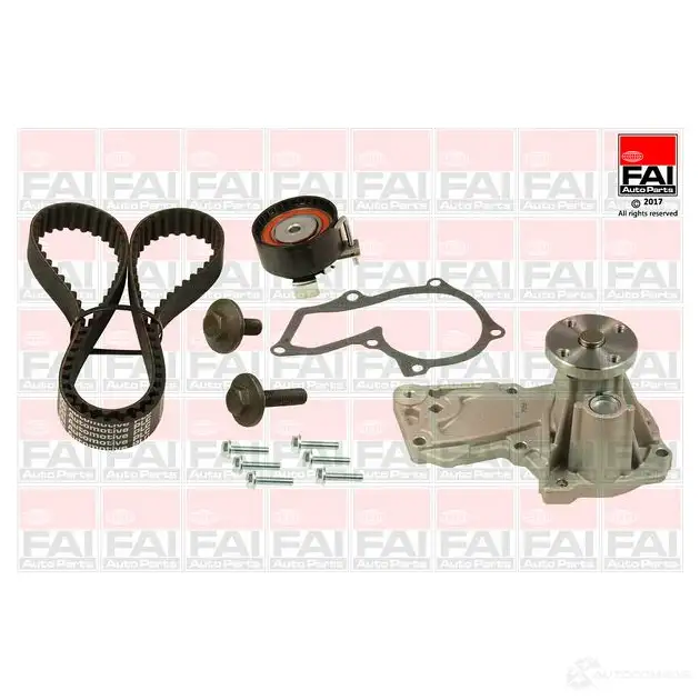 Комплект ремня грм с водяным насосом FAI AUTOPARTS tbk1776409 2178064 9R6AV9 3 5027049451995 изображение 0