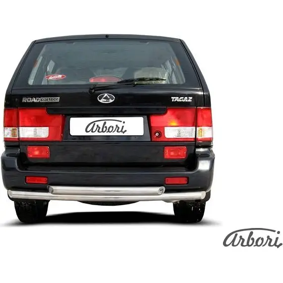 Защита заднего бампера двойная нержавеющая сталь Arbori afzdatarp10 Z 6RZW 1437090981 6NE8BO - Изображение 1