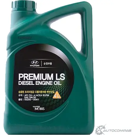Моторное масло полусинтетическое Premium LS Diesel SAE 5W-30, 4 л HYUNDAI/KIA R8 HBN 0520000411 1436782771