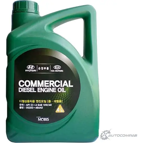 Моторное масло полусинтетическое Commercial Diesel SAE 10W-40, 4 л HYUNDAI/KIA 3LO M39 43746723 05200484A0 изображение 0