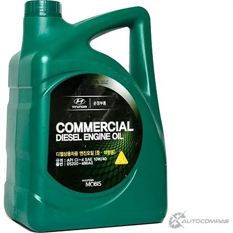 Моторное масло полусинтетическое Commercial Diesel SAE 10W-40, 6 л HYUNDAI/KIA 8WZ I7 05200486A0 1436782768 изображение 0