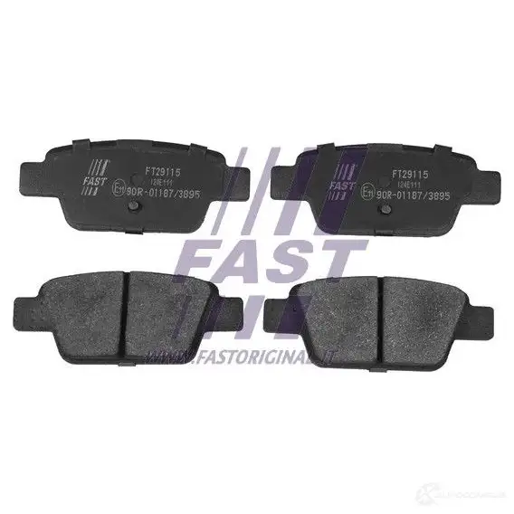 Тормозные колодки, комплект FAST 7CU PU ft29115 4337258 - Изображение 1