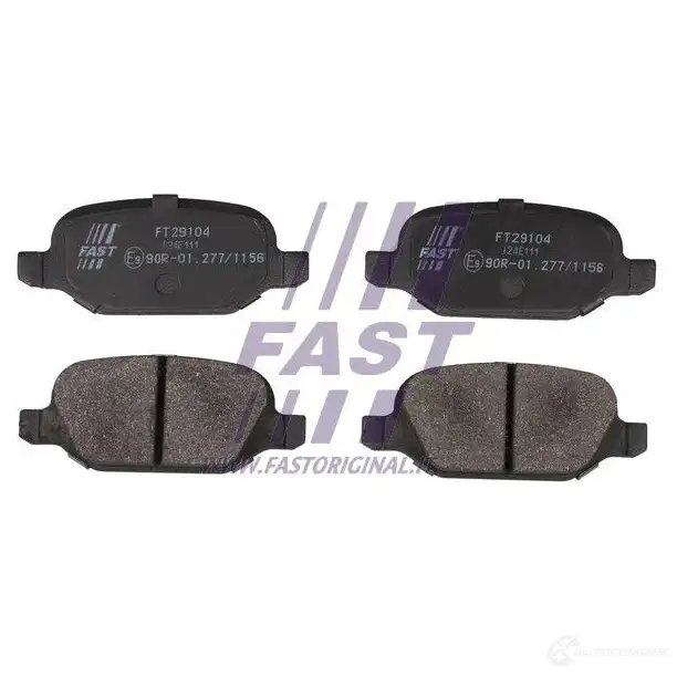 Тормозные колодки, комплект FAST ft29104 4337249 ZIO 5F9 - Изображение 1