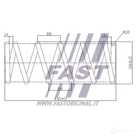 Пружина FAST 4336243 MFZP RJ ft12266 изображение 1