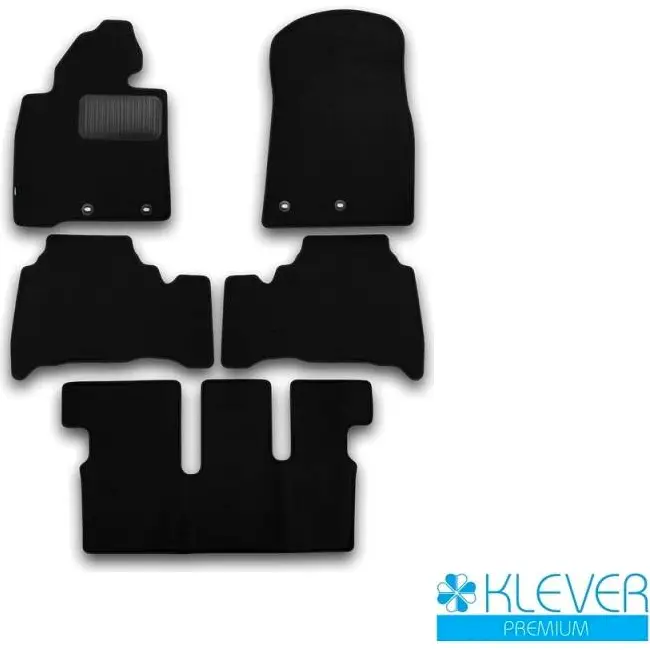 Коврики в салон текстиль акпп (7 мест) Klever 1437105922 kvr03489422110kh 8S6KY OB ML1K - Изображение 1